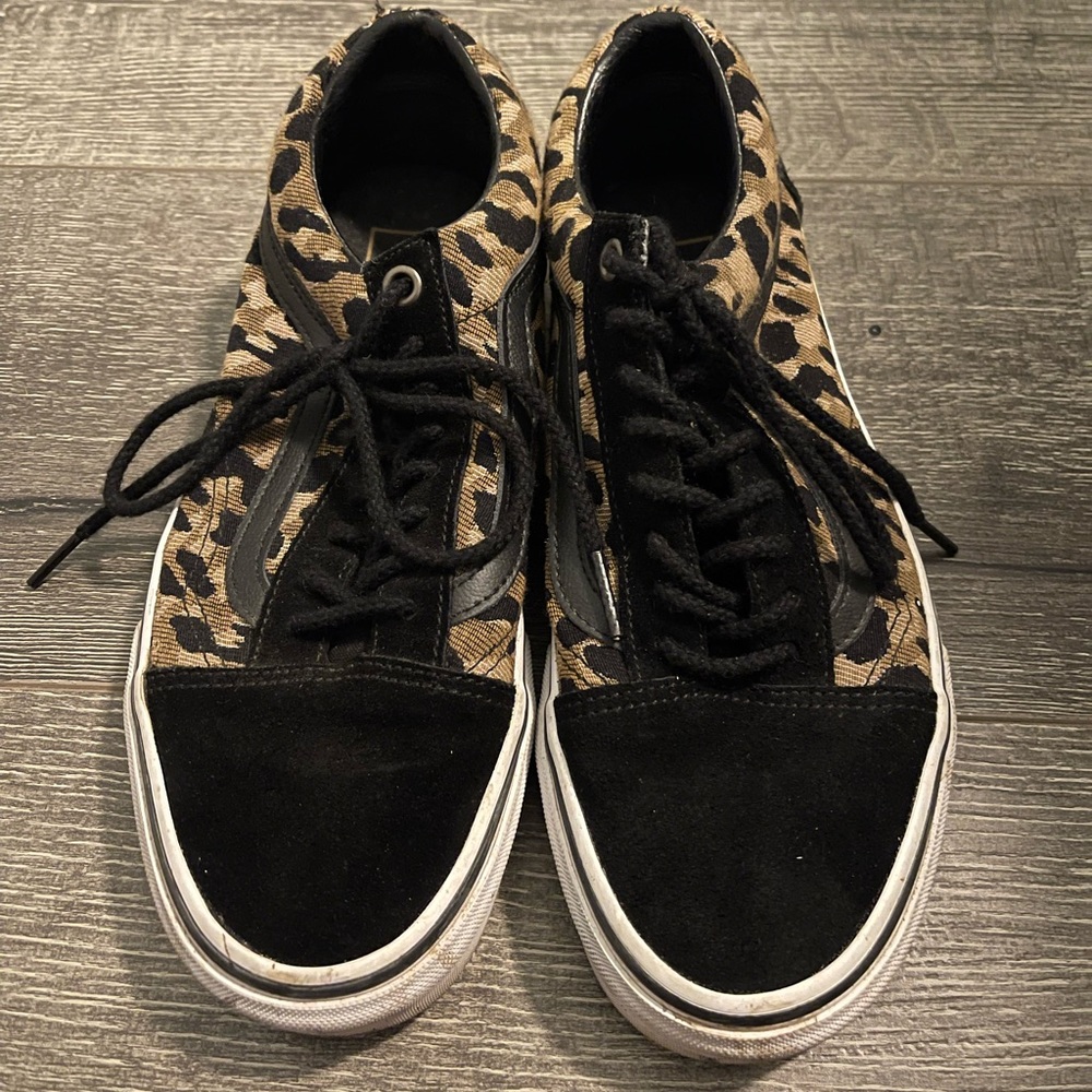 Leopard Print Old School Vans